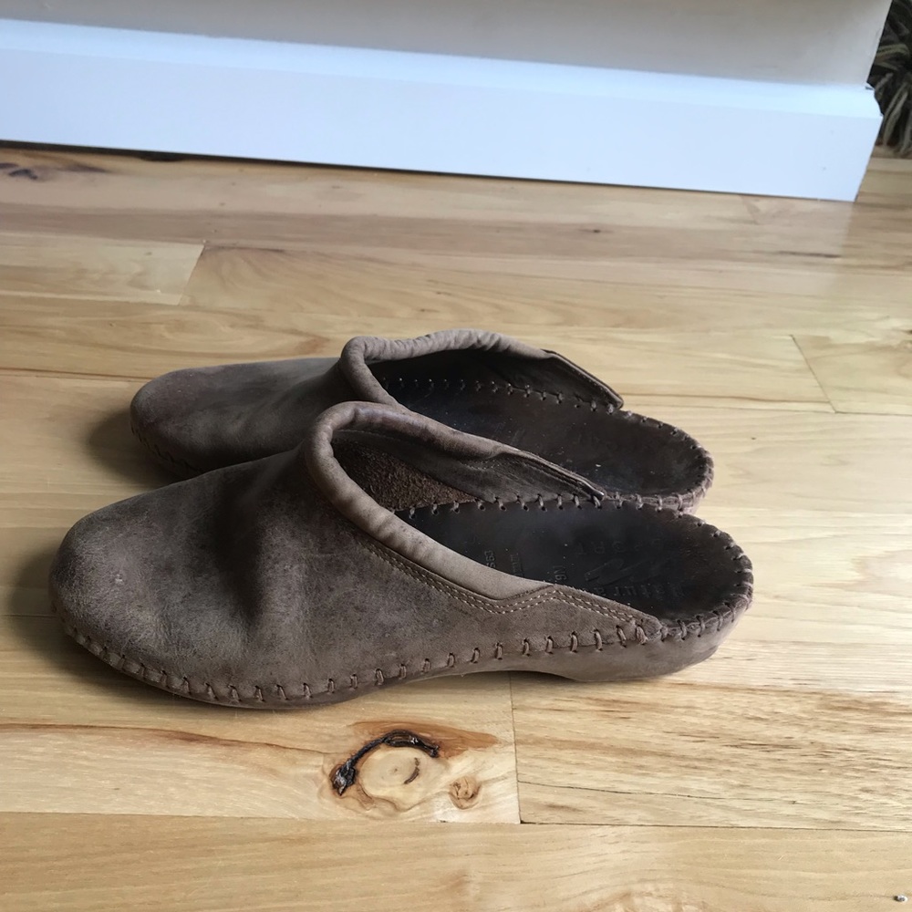 NATURAL SPORT CLOGS MULES ALL LEATHER